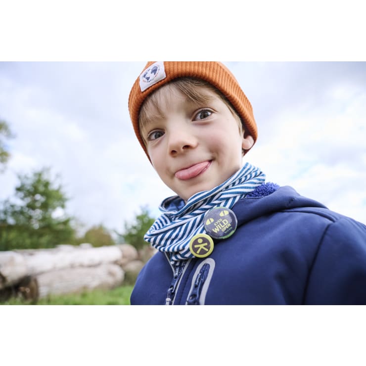Terra Kids Ansteckbuttons für Kinder mit Abenteuermotiven, 4-er Set