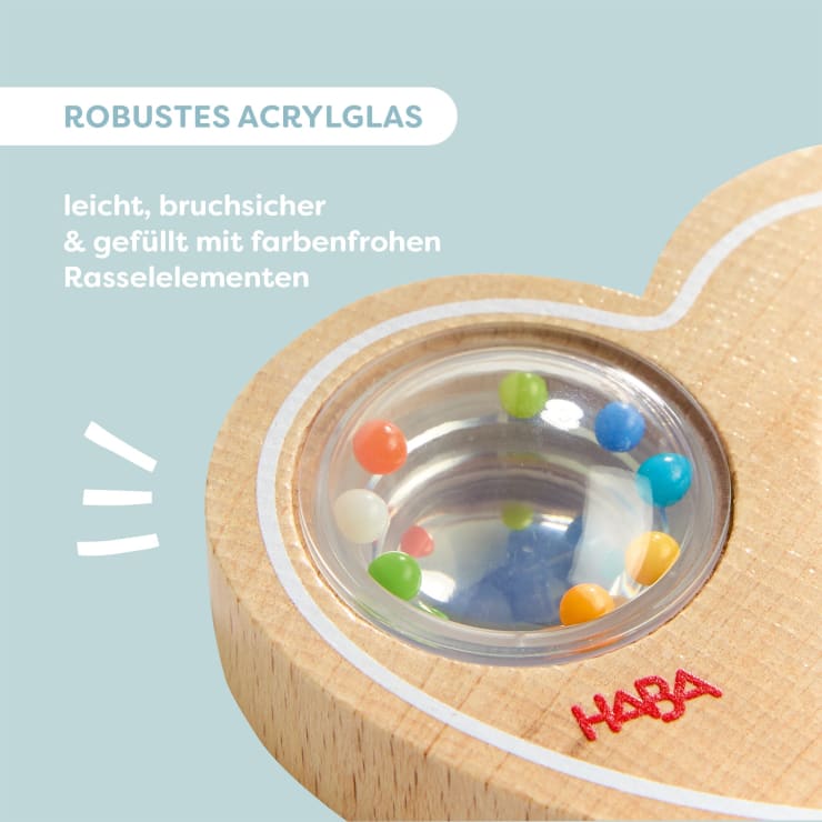 Heart Rattle Grasping Toy