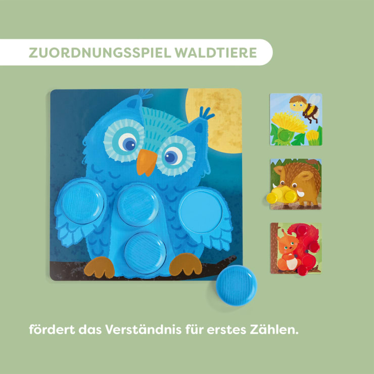 Zuordnungsspiel Waldtiere