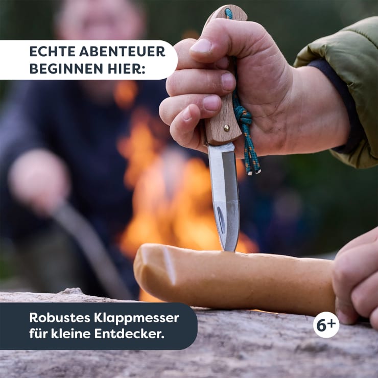 Terra Kids Kindertaschenmesser, Schnitzmesser für Kinder, ab 6 Jahren