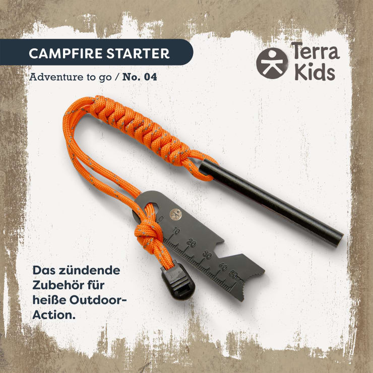 Terra Kids Feuerstahl für Kinder, Feuerstarter-Set ab 6 Jahren