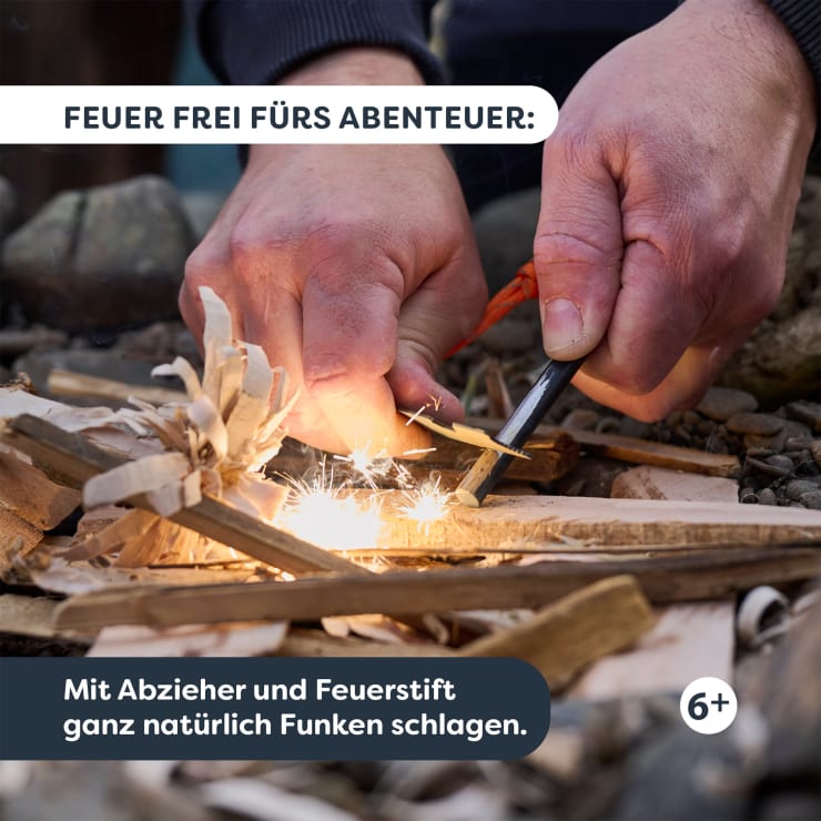 Terra Kids Feuerstahl für Kinder, Feuerstarter-Set ab 6 Jahren