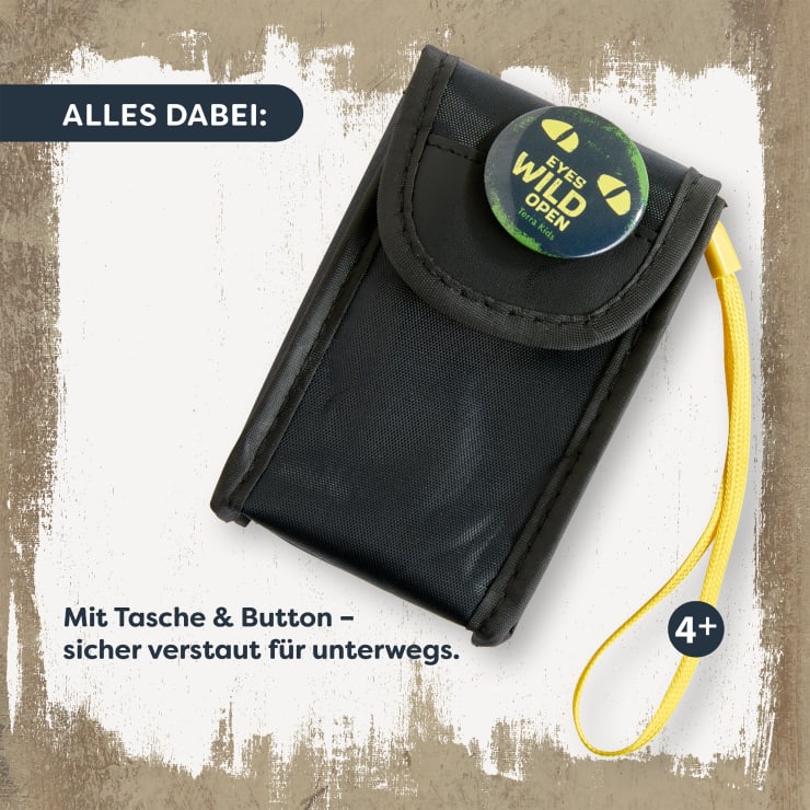 Terra Kids Pocket-Mikroskop, Mini-Mikroskop für Kinder inkl. Tasche