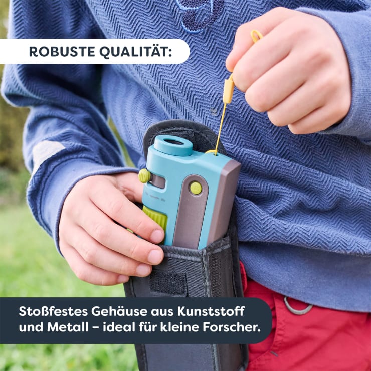 Terra Kids Pocket-Mikroskop, Mini-Mikroskop für Kinder inkl. Tasche