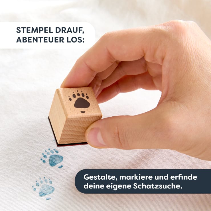 Terra Kids Kinder-Stempelset für Schatzsuche, inkl. Stempelkissen
