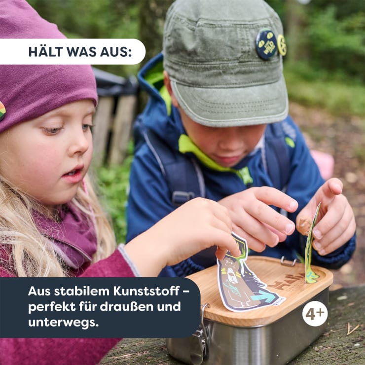 Terra Kids Adventure Sticker für Kinder, Wald- & Naturmotive, 5 Stück