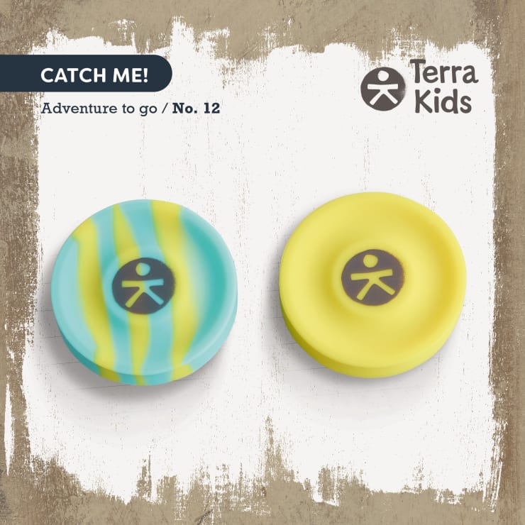Terra Kids Pocket-Frisbee, Mini-Frisbee für Kinder, 2 Stück, ab 4