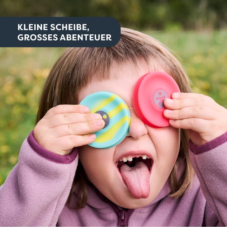 Terra Kids Pocket-Frisbee, Mini-Frisbee für Kinder, 2 Stück, ab 4
