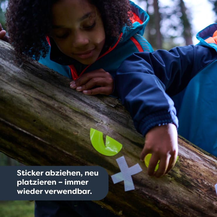 Terra Kids LED-Abenteuer-Taschenlampe mit Karabiner & Reflektor-Stickern