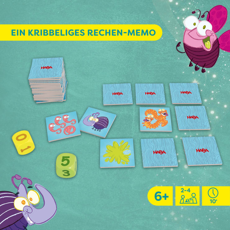 3 + 4 = Klatsch Mathespiel, Addition, ab 6 Jahren