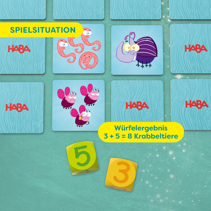 3 + 4 = Klatsch Mathespiel, Addition, ab 6 Jahren