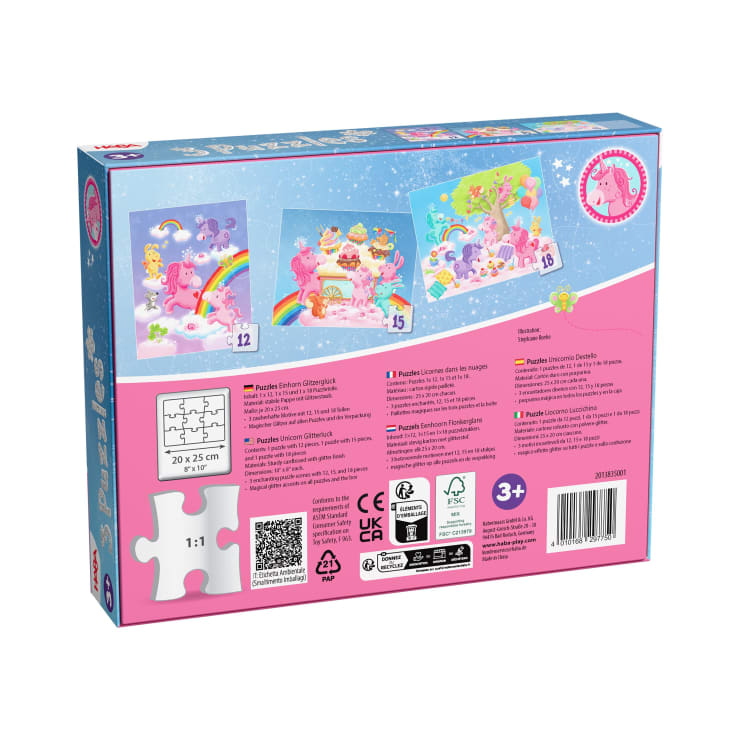3 Puzzles - Unicorn Glitterluck