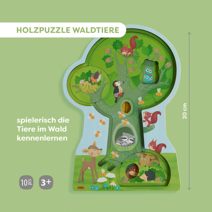 Wooden Puzzle Forest Animals