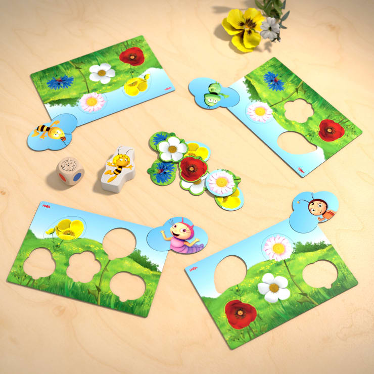 Meine ersten Spiele – Biene Maja Wiese, Farben- und Formen-Spiel, ab 2