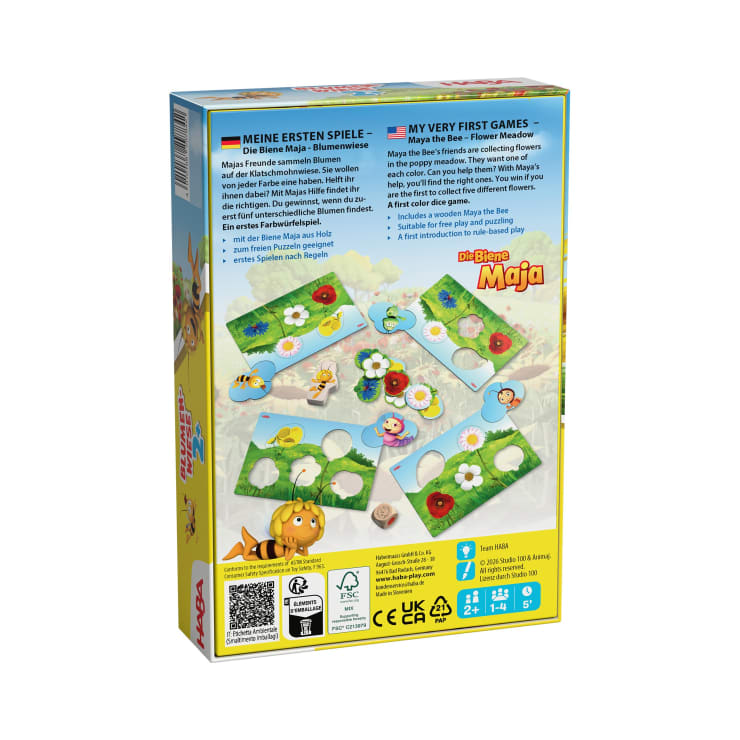 Meine ersten Spiele – Biene Maja Wiese, Farben- und Formen-Spiel, ab 2