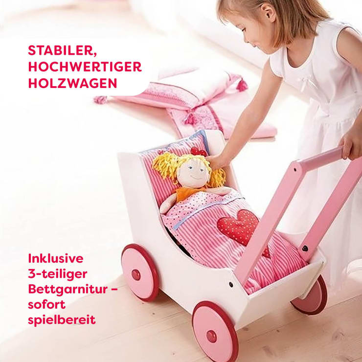 Puppenwagen Herzen