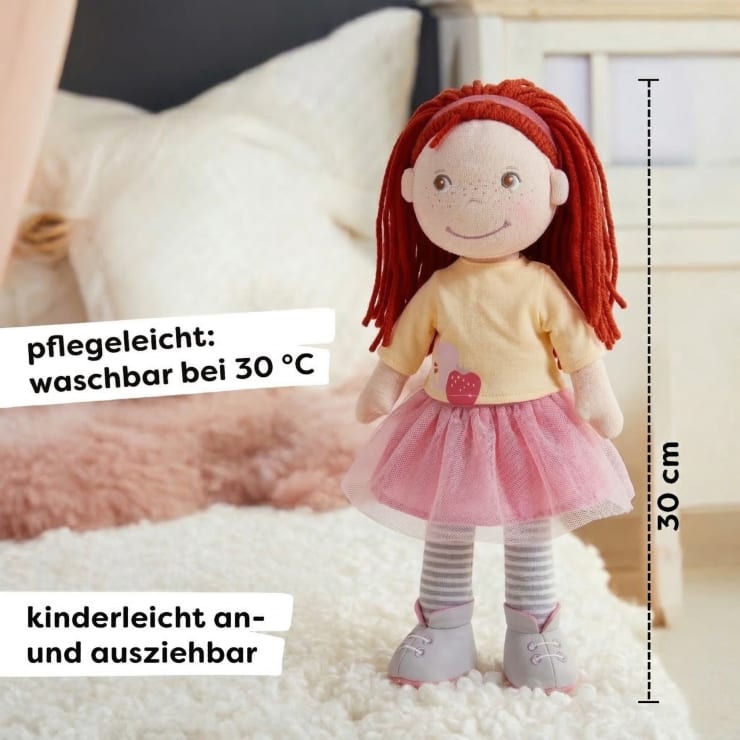 Stoffpuppe Ava, 30 cm