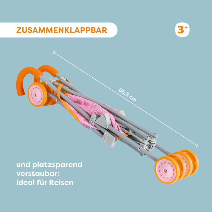 Puppenbuggy Regenbogen