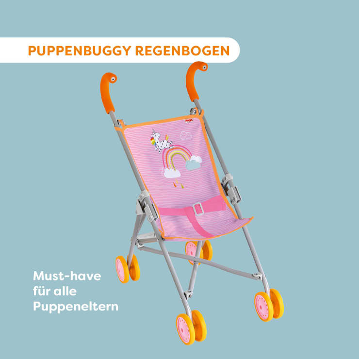 Puppenbuggy Regenbogen