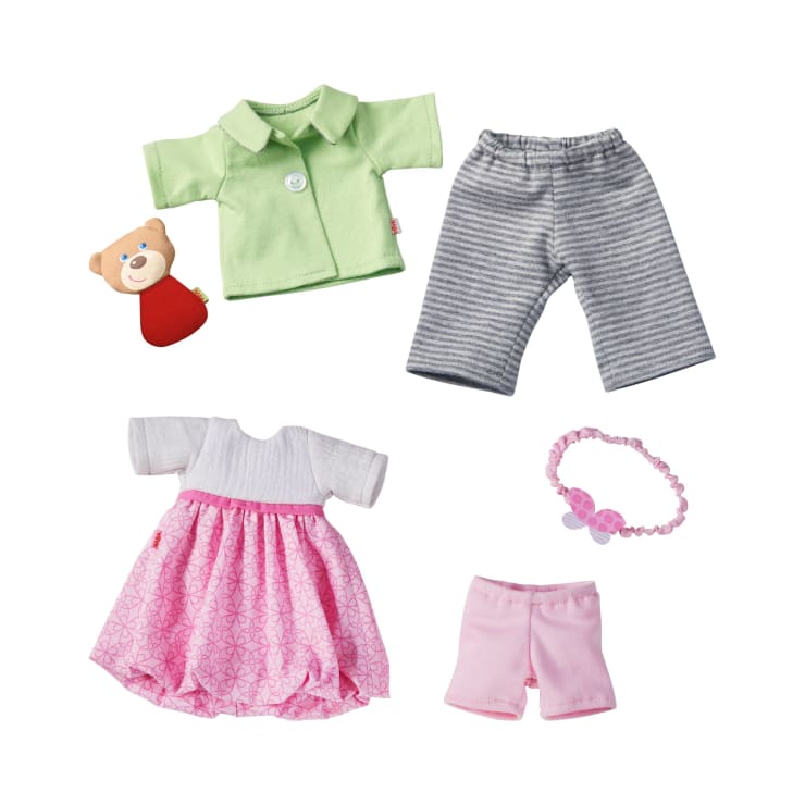 Puppenkleidung Set, 6-teilig, Gute Nacht, Traumkleid