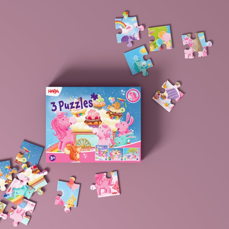 3 Puzzles - Unicorn Glitterluck