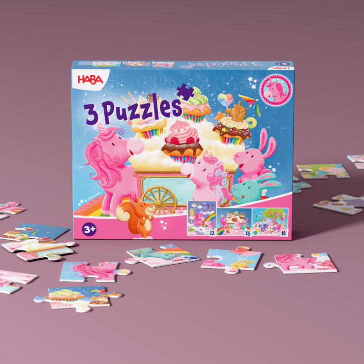 3 Puzzles - Unicorn Glitterluck