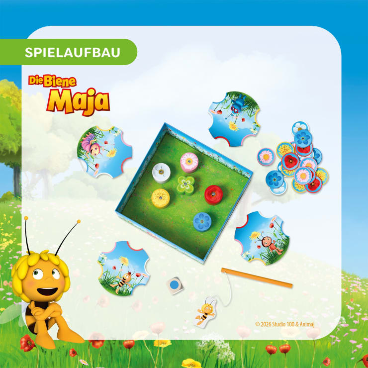 Meine ersten Spiele – Biene Maja, Blüten angeln, Angelspiel, ab 2 Jahren