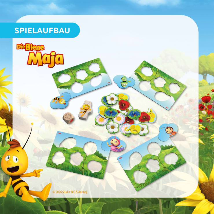 Meine ersten Spiele – Biene Maja Wiese, Farben- und Formen-Spiel, ab 2