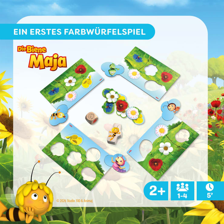 Meine ersten Spiele – Biene Maja Wiese, Farben- und Formen-Spiel, ab 2