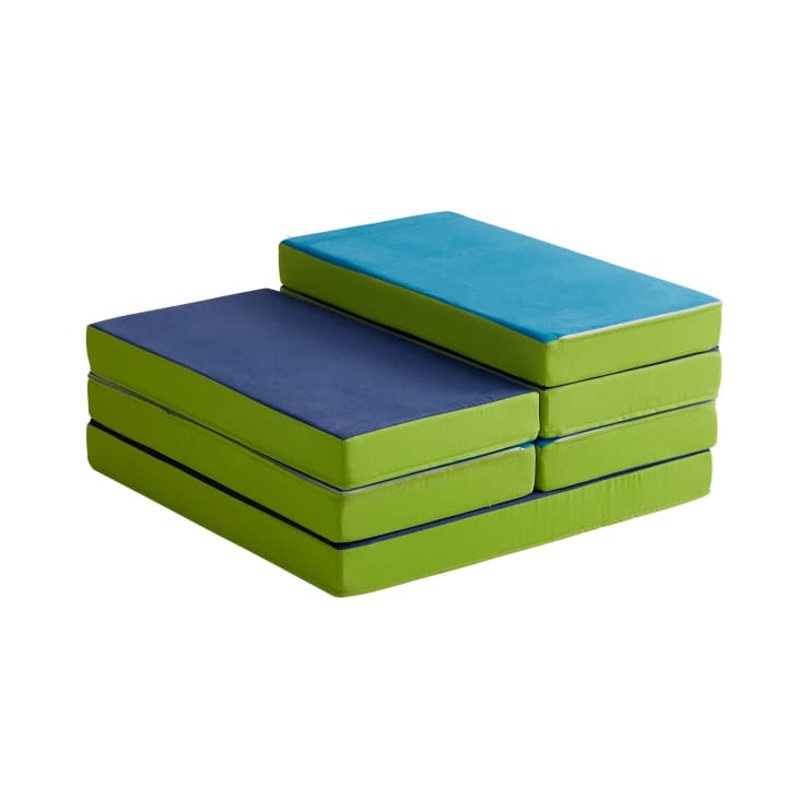 Matratzensofa, grün/blau