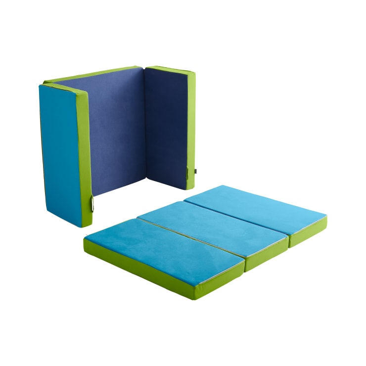 Matratzensofa, grün/blau