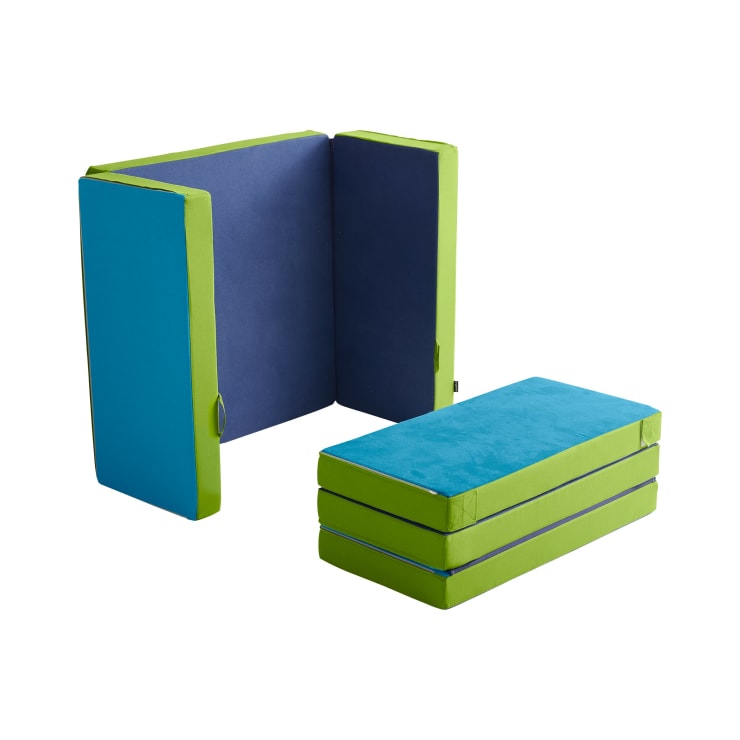 Matratzensofa, grün/blau