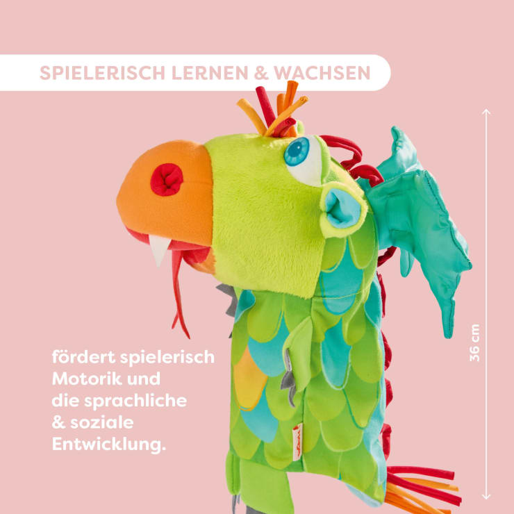 Handpuppe Drache Motzbert