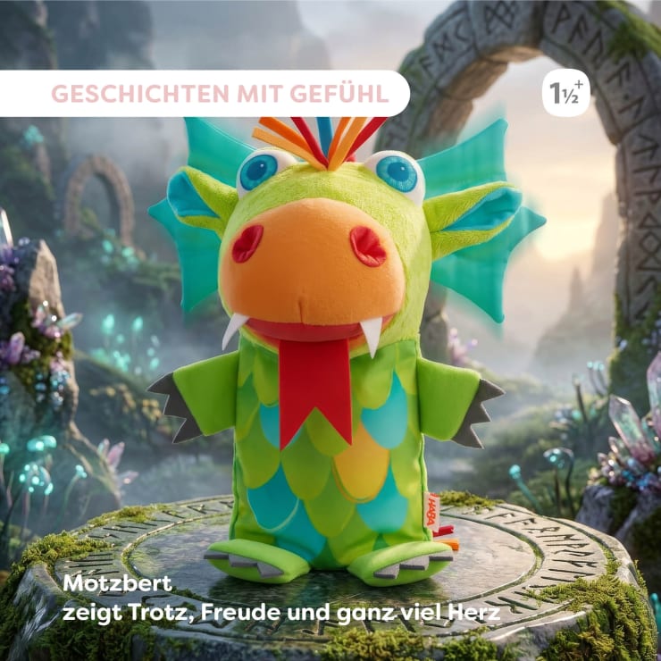 Handpuppe Drache Motzbert