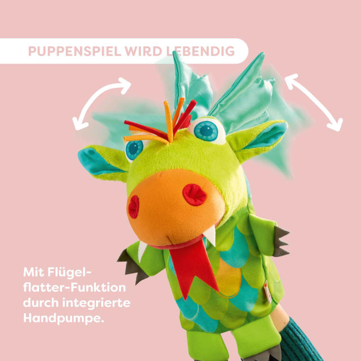 Handpuppe Drache Motzbert