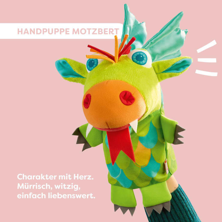 Handpuppe Drache Motzbert