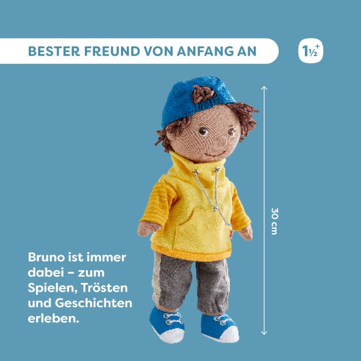 Stoffpuppe Bruno, 30 cm