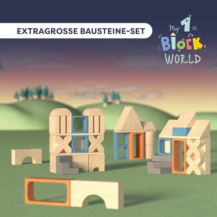 My 1st Block World – Extragroße Bausteine-Set