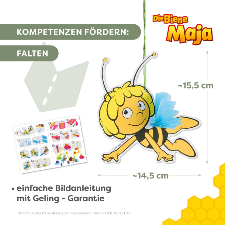 Sachenmacher Erstes Falten Die Biene Maja, Bastelset, 8 St., ab 3 J.