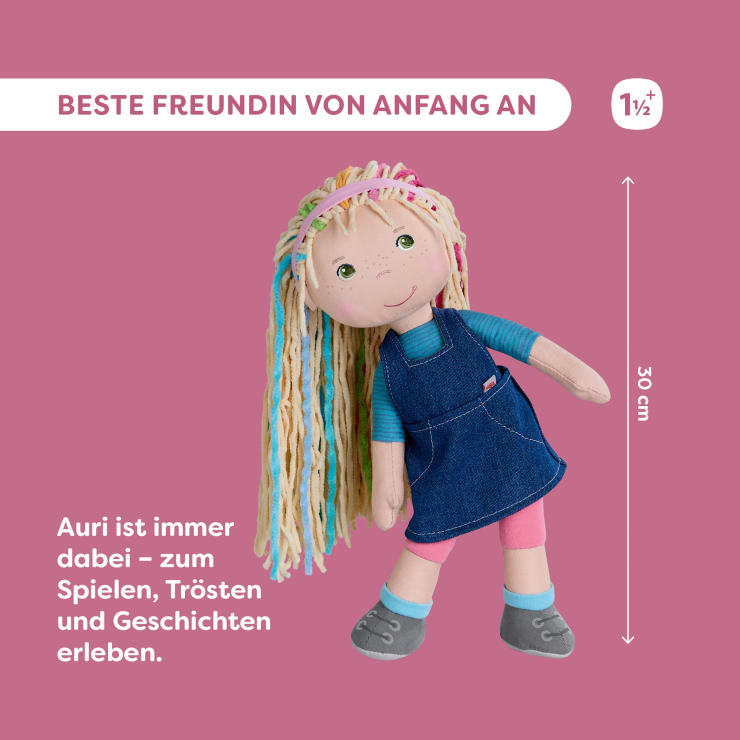 Stoffpuppe Auri, 30 cm