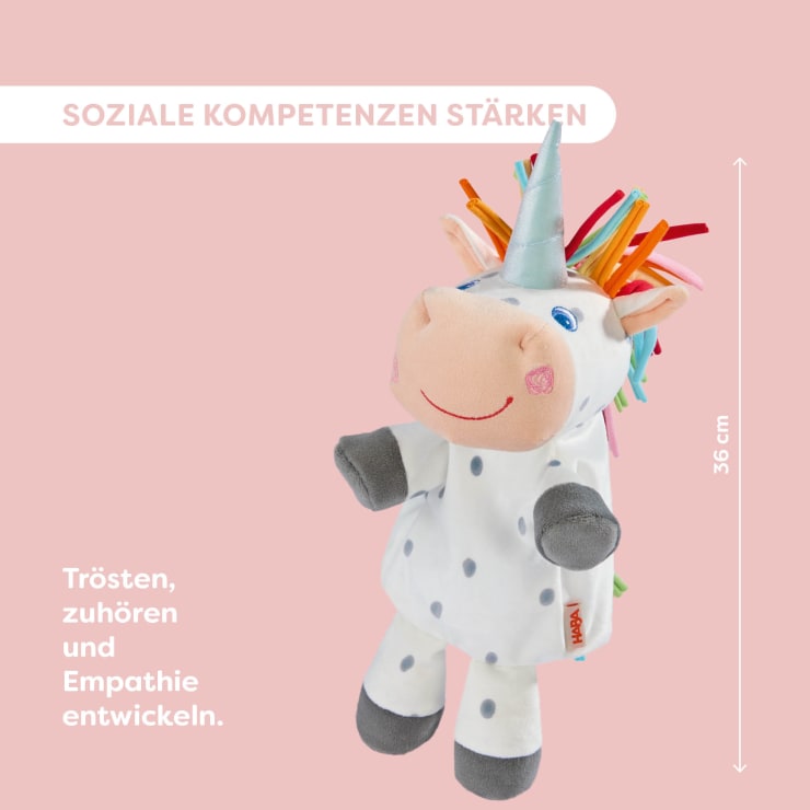Handpuppe Einhorn