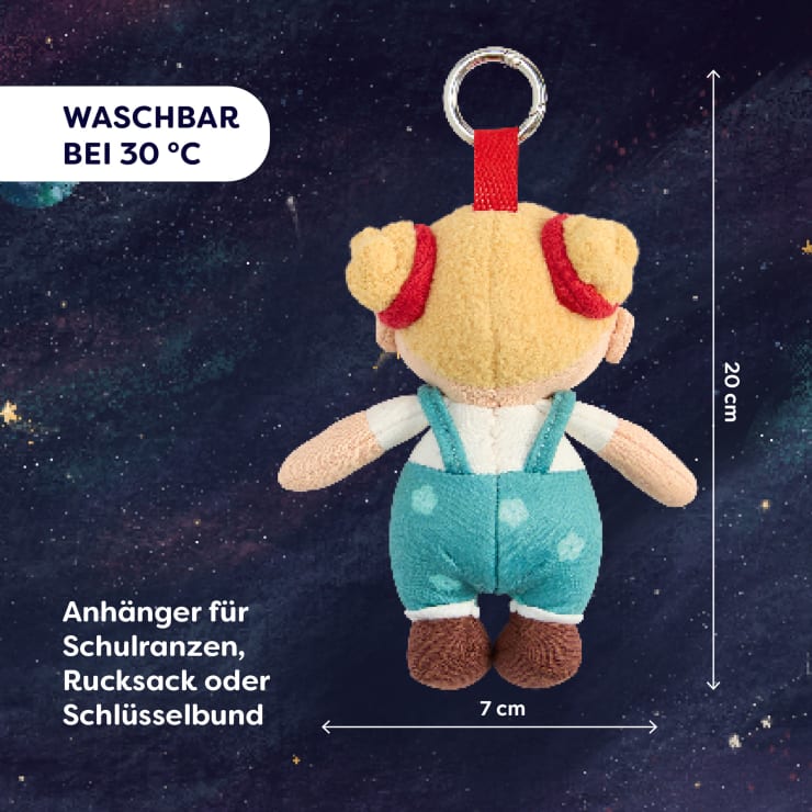 Schlüsselanhänger Mini‑Puppe Tilli