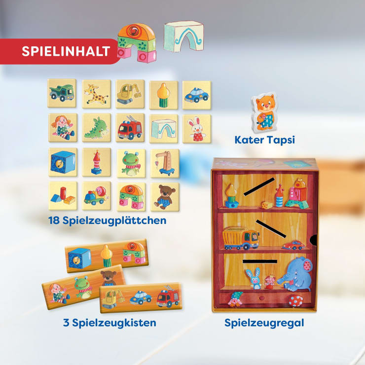 Meine ersten Spiele – Wir räumen auf, Zuordungsspiel, ab 2 Jahren