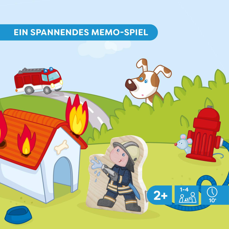 Meine ersten Spiele – Feuerwehr, Memo-Spiel, ab 2 Jahren