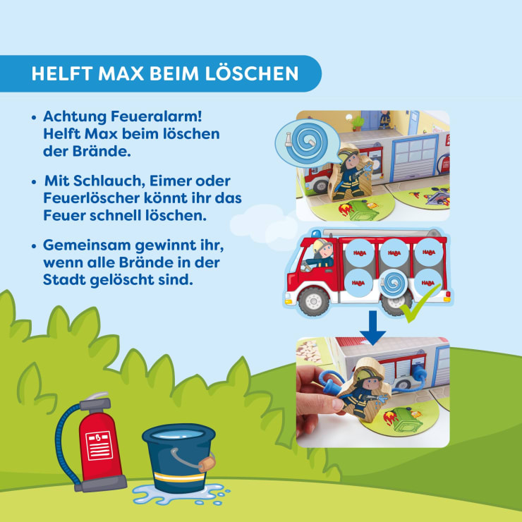 Meine ersten Spiele – Feuerwehr, Memo-Spiel, ab 2 Jahren