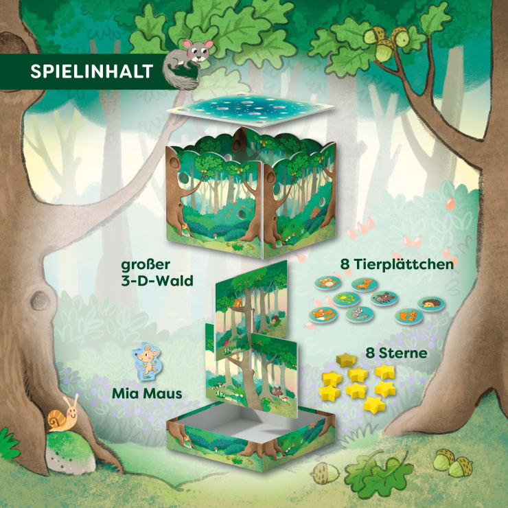 Meine ersten Spiele - Waldfreunde, Memo-Spiel, ab 2 Jahren