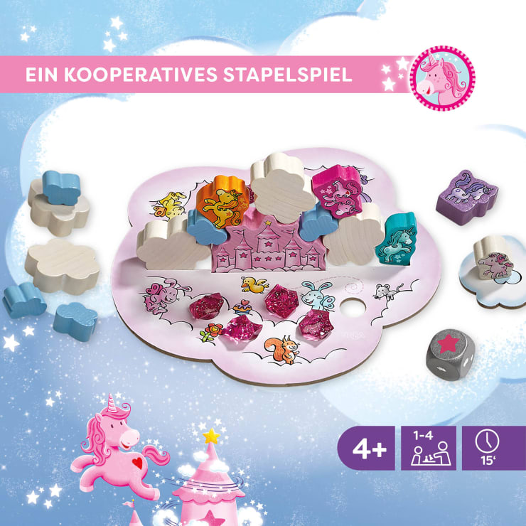 Einhorn Glitzerglück – Wolkenstapelei