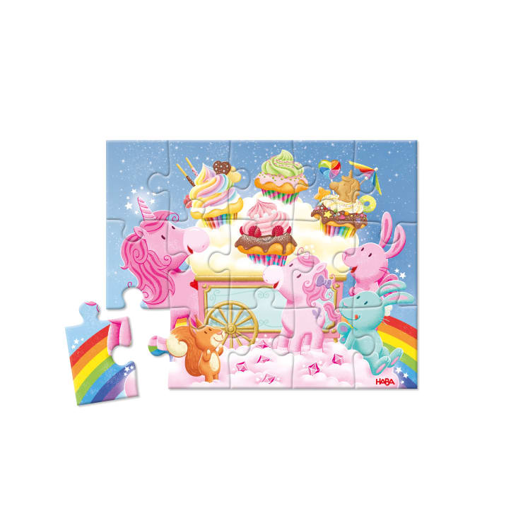 3 Puzzles - Einhorn Glitzerglück