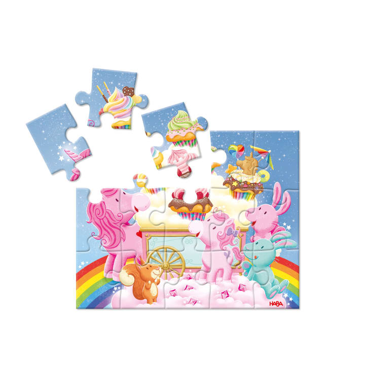 3 Puzzles - Einhorn Glitzerglück
