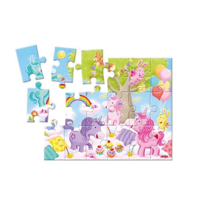 3 Puzzles - Einhorn Glitzerglück